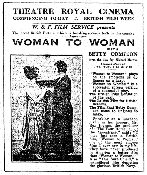 autre encart publicitaire dans un journal de l'époque 1923