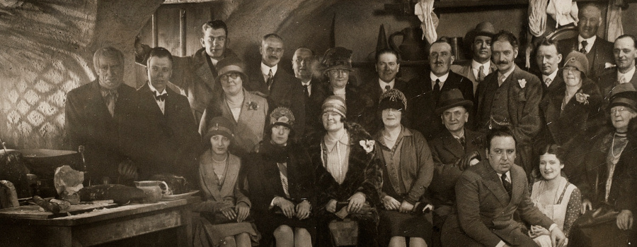 rare photo de l'équipe de tournage 1923