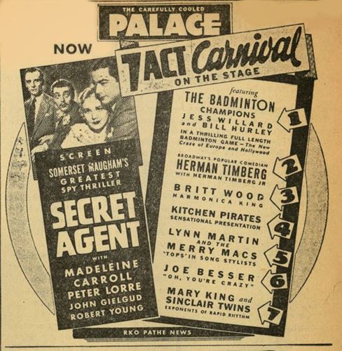 Superbe publicité dans un journal de l'époque (1936)